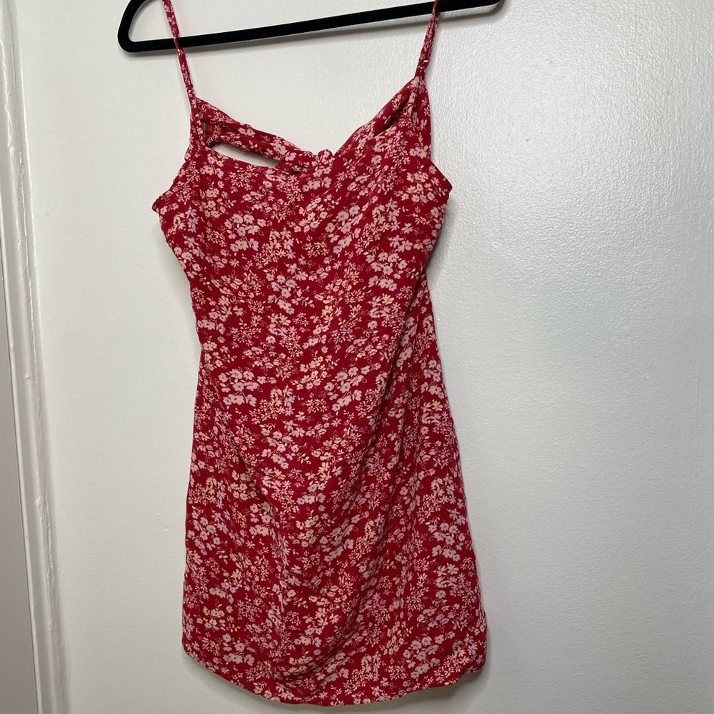 American Eagle Floral Tie Back Mini Back Size M